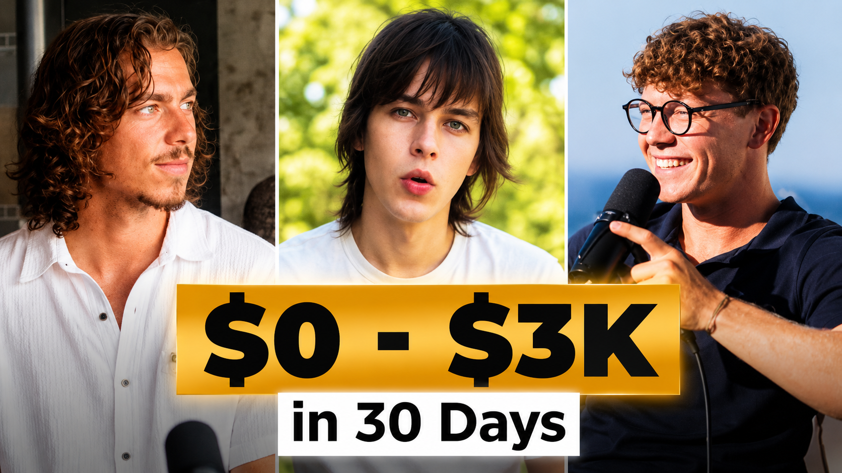 Student success: $0 to $3K in 30 days.